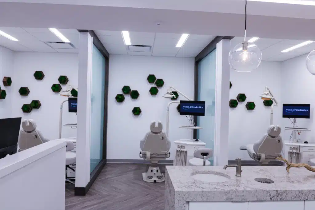 Modern dental office with treatment stations